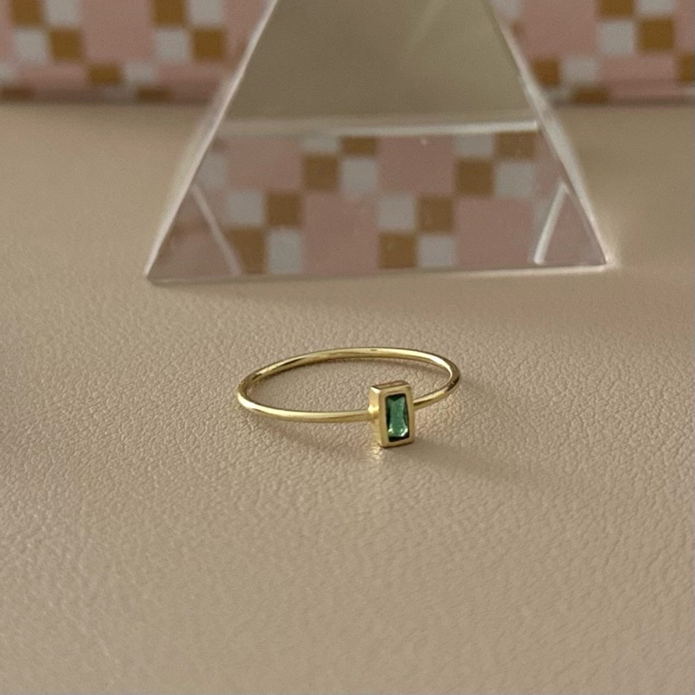 18k-gold plate sterling silver ring size 8